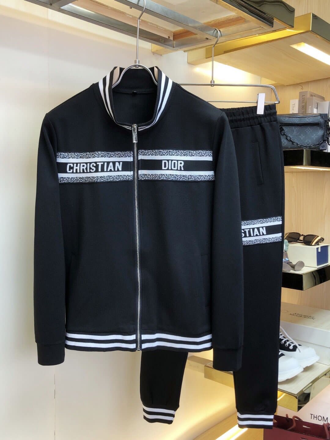 CHRISTIAN DIOR || Laced Edges Tracksuit For Men – FASHION MYST